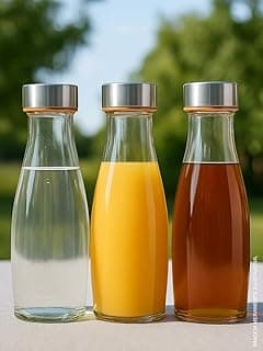 Kit 3 Garrafas de Vidro Acqua 1 Litro