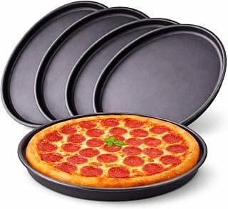 Kit com 4 Formas Assadeiras para Pizza Alumínio 36cm